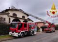 Incendio in una canna fumaria a Colverde