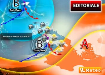 Domani e sabato previsto calo delle temperature