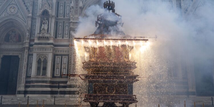 Segno buon augurio e speranza.Tornato pubblico in piazza Duomo