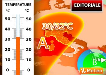 Impennata temperature anche al Centro