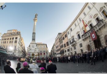 Nei due anni precedenti solo visita privata a causa del Covid