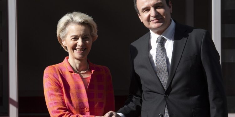 Kurti incontra von der Leyen