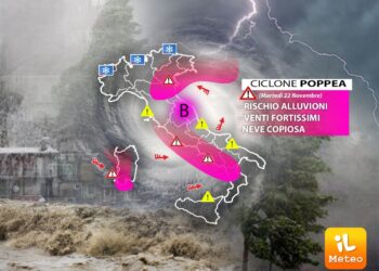 Nel pomeriggio perturbazione si sposta a Sud