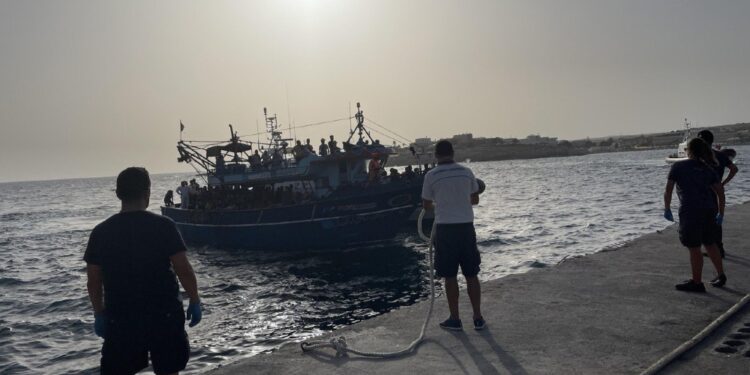 Lo sbarco registrato il 17 agosto scorso a Lampedusa