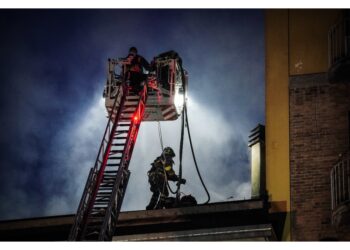 Fiamme in via Manzoni