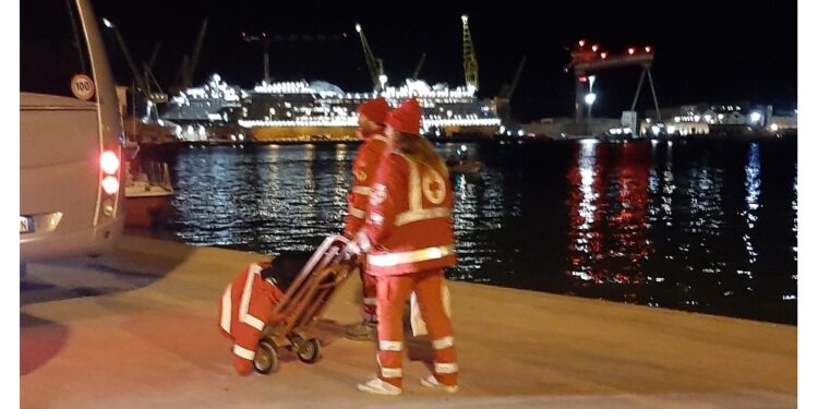 Marco salito a bordo ad Ancona