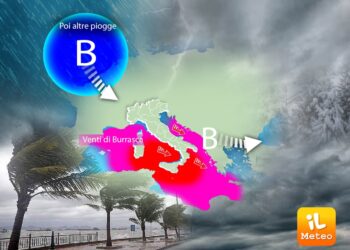 Prima perturbazione atlantica del 2023 sta per uscire dal Paese