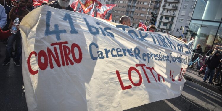 Manifestazione promossa dal Cobas per protesta contro il governo