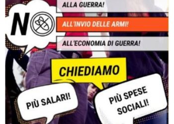 Cub chiede avvio trattative internazionali e blocco invio armi