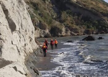 Trovata dai vigili del fuoco in località Praialonga