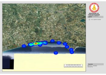 Mappa del Tas dei vigili del fuoco per coordinare interventi