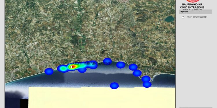 Mappa del Tas dei vigili del fuoco per coordinare interventi