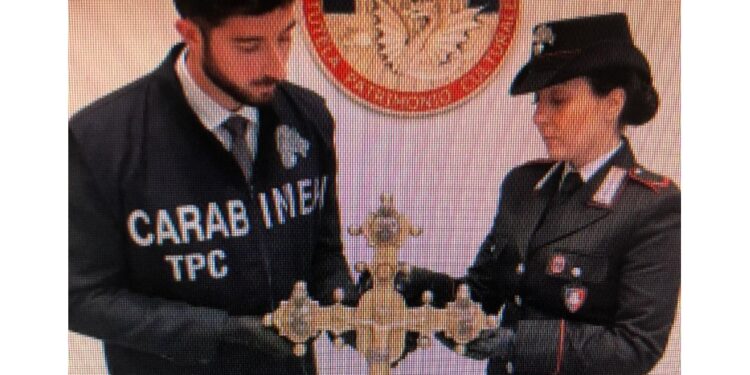 Stava per essere esportata.Sequestrata da Carabinieri nucleo Tpc