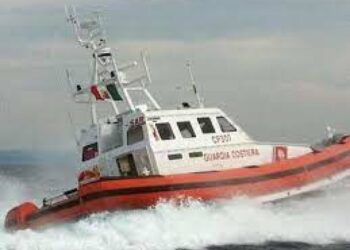 Operazione Guardia costiera al largo di Lampedusa