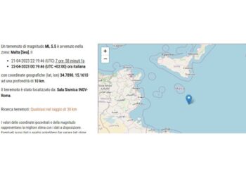 Sisma alle 00.19 nettamente sentito in città costa della Ionica