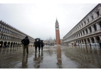 Per questa sera è ipotizzata una marea di 110 centimetri