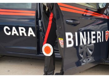 L'uomo si è fermato soltanto per l'arrivo dei Carabinieri