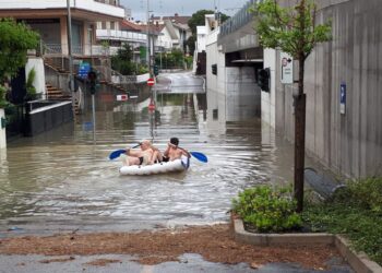 Con i remi per andare da una parte all'altra della città