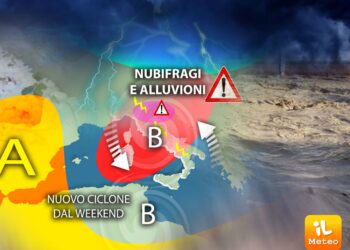 Precipitazioni anche nelle Marche e nel basso Tirreno