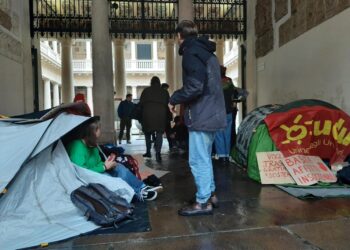 Universitari saranno accampati davanti al Palazzo del Bo