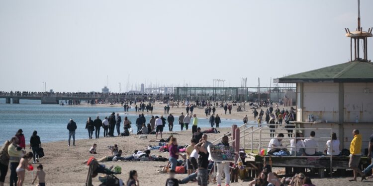 Alta l'affluenza verso le spiagge