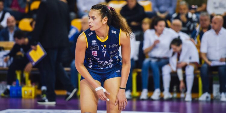 Asia Bonelli con la maglia di Trento (foto Alessio Marchi-Trentino Volley)