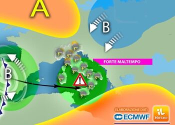 A causa di un insidioso vortice. Alta pressione ancora latitante