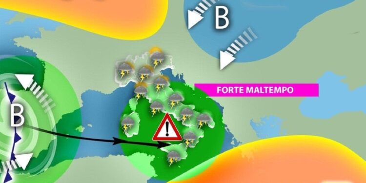 A causa di un insidioso vortice. Alta pressione ancora latitante