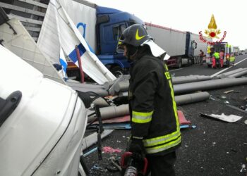 Chiusa l'Autostrada nel tratto fra Broni e Casteggio