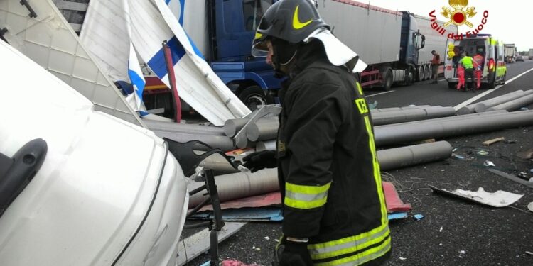 Chiusa l'Autostrada nel tratto fra Broni e Casteggio