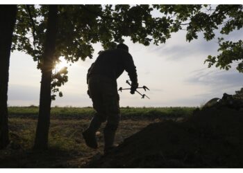 In un parco trovato il relitto di un drone