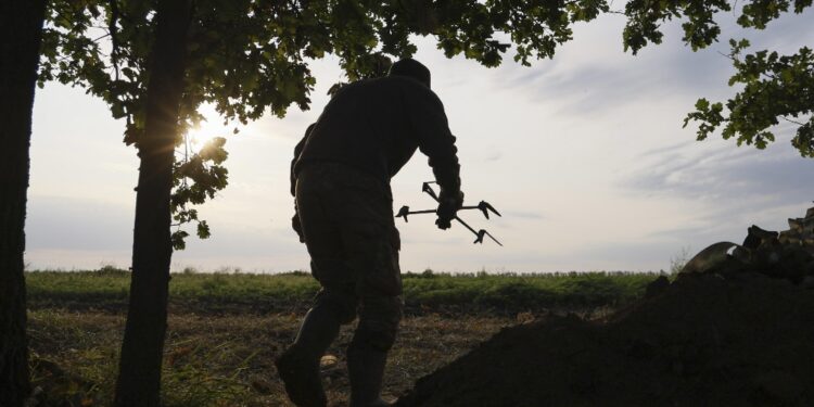 In un parco trovato il relitto di un drone