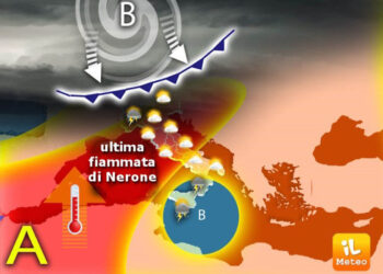 Oltre 38°C per 5 giorni consecutivi su gran parte delle regioni