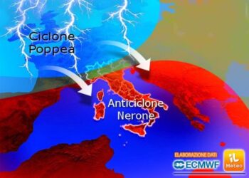 Un ciclone porterà forti temporali a partire dal Nord