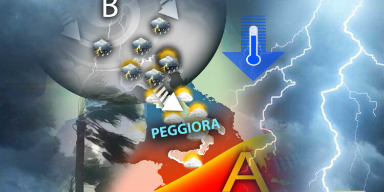 Previsti violenti nubifragi