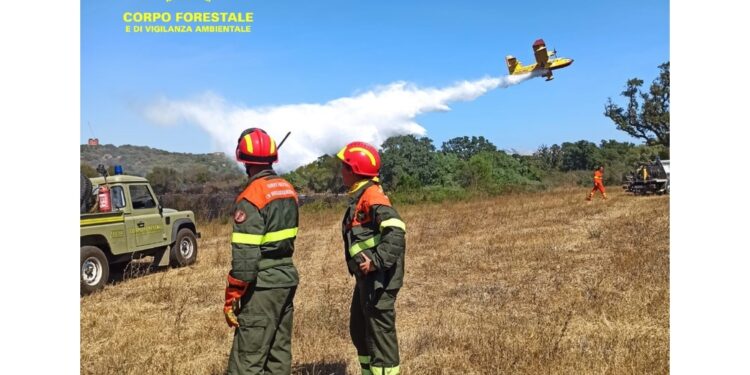 Voli dirottati ad Alghero. In azione un Canadair e 2 elicotteri