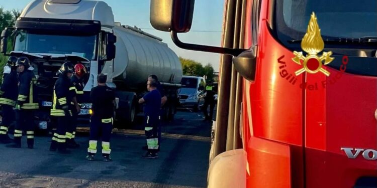 L'incidente alle porte di Cagliari in zona industriale