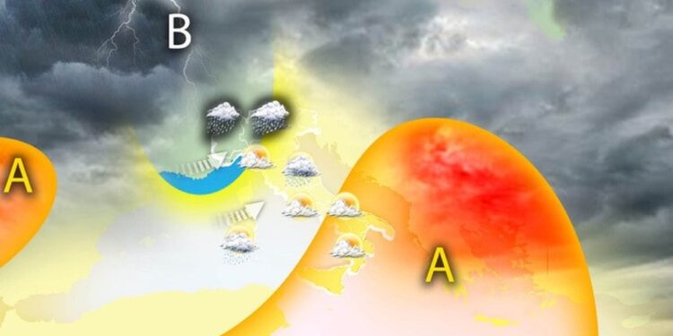 Temporali su Nord-Ovest e Toscana; bello al Sud fino a 39 gradi