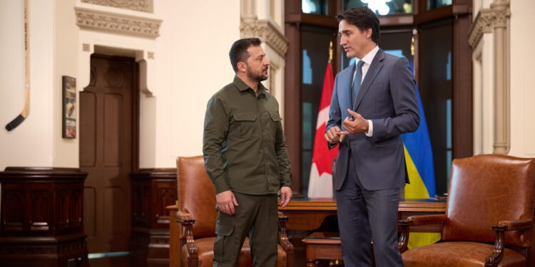 Il presidente ucraino parla al Parlamento di Ottawa