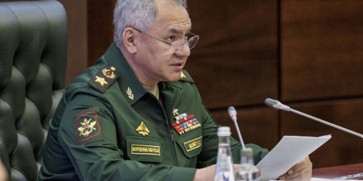 Lo segnala il ministro della Difesa russo Sergei Shoigu