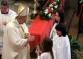 Il cardinale Oscar Cantoni durante la messa officiata a Olgiate (foto Giulia Grisetti-Diocesi di Como)