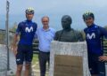 Erviti e Barta con Antonio Molteni, presidente del Museo del Ghisallo