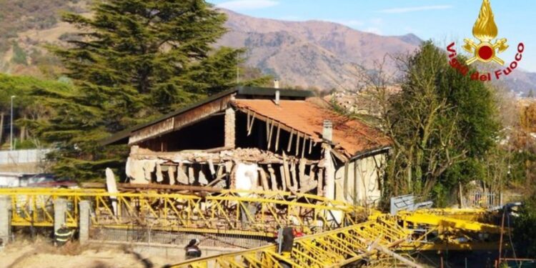 Il cantiere in un edificio disabitato