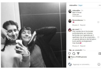 Elena su Instagram riprende messaggi sulla violenza di genere