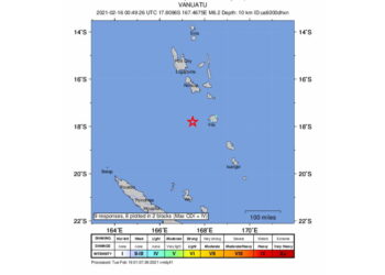 Forte scossa in mare anche in Indonesia