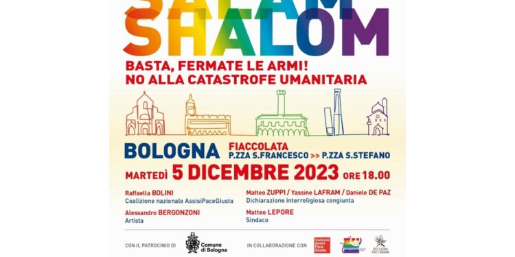 Dichiarazione interreligiosa congiunta a Bologna per fiaccolata