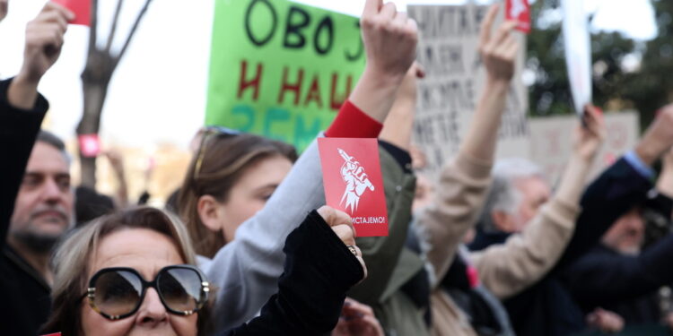 Dal 18 dicembre Belgrado è stata teatro di proteste