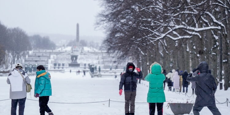 Nell'ambito di un'ondata di freddo polare in Scandinavia