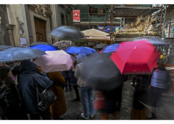 Calo significativo delle temperature in tutta l'Italia