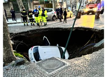 Una parcheggiata altra in transito